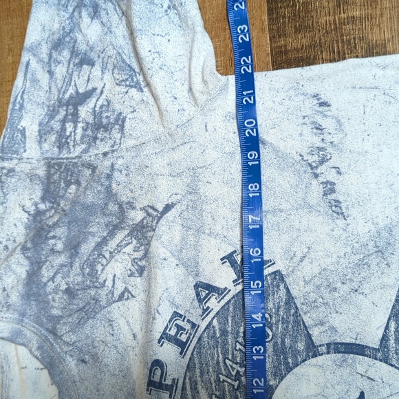 Pikes Peak Colorado Bigfoot T-shirt Size Large in Vaguely Grey/Blue Tie-dye - Picture 4 of 7